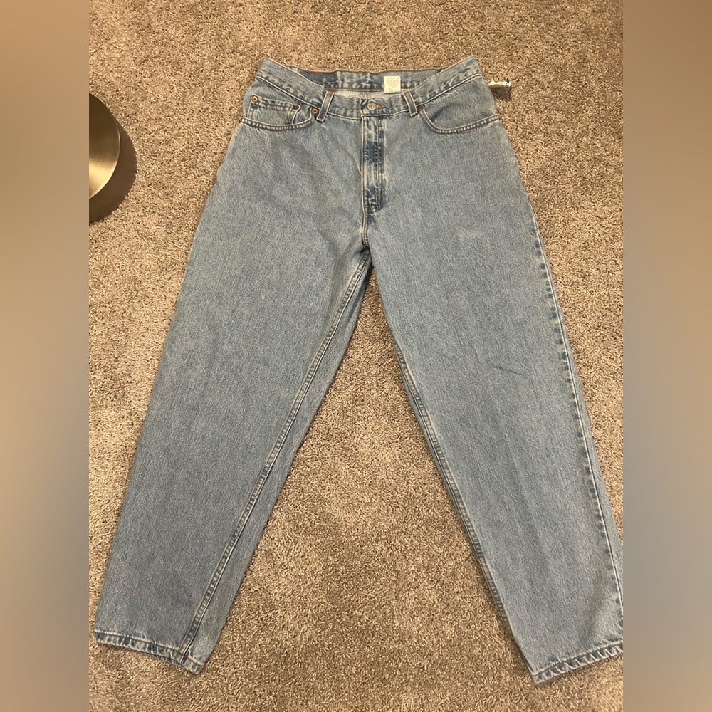 Vintage Levi's 560 Blue Denim Loose Fit Tapered Leg Jeans Men's Size 34x30